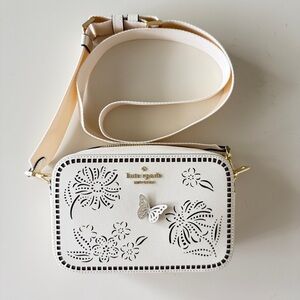 Last 1‼️Kate Spade Madison Perforated Floral Camera Crossbody Bag KK958